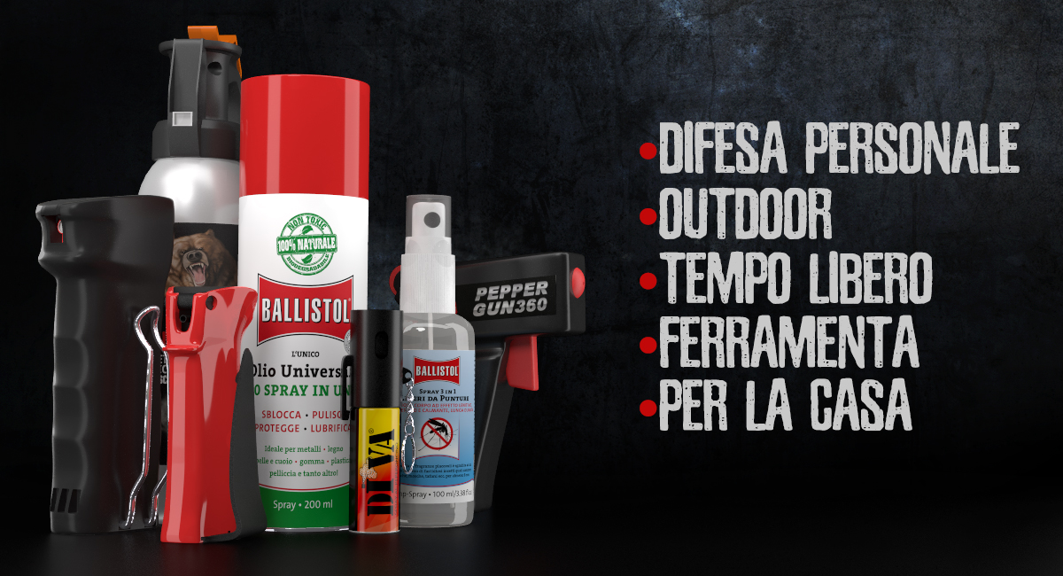 DEFENCE SYSTEM 2.0 Spray Peperoncino S.O.S. GRIZZLY / WOLF - Barbarossa  Tactical