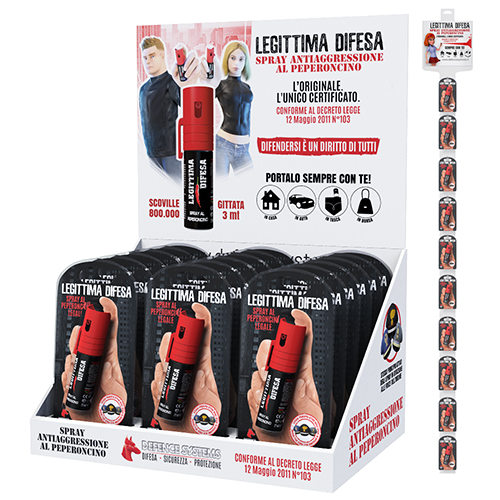 Spray al peperoncino Legittima Difesa – Defence System 2.0 Srl