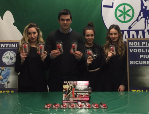 Festa della donna, la Lega Nord regala alle piacentine spray al peperoncino