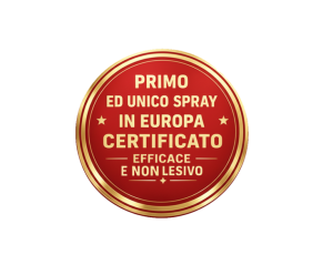 unico spray in europa certificato efficace e non lesivo