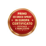 unico spray in europa certificato efficace e non lesivo